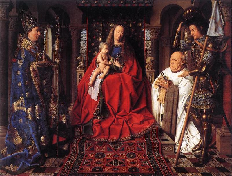 The Madonna with Canon van der Paele  df, EYCK, Jan van